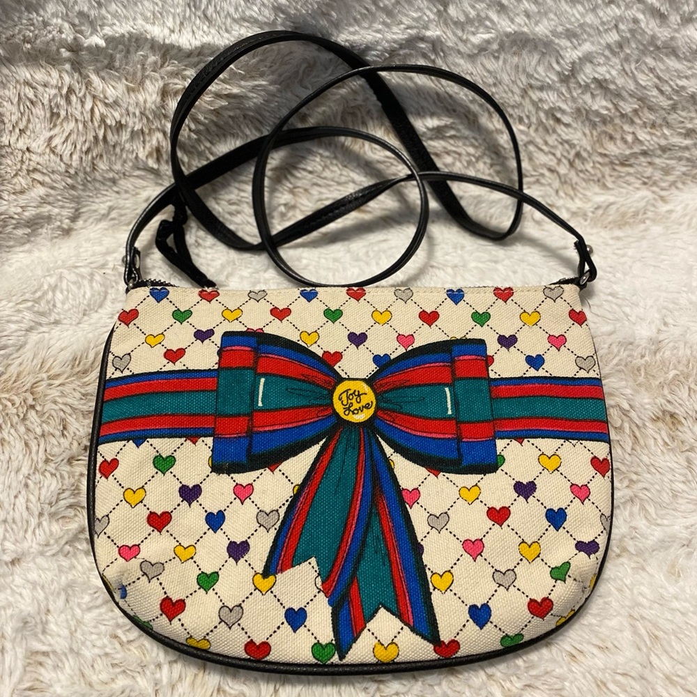 Brighton Colorful Hearts Crossbody Bag